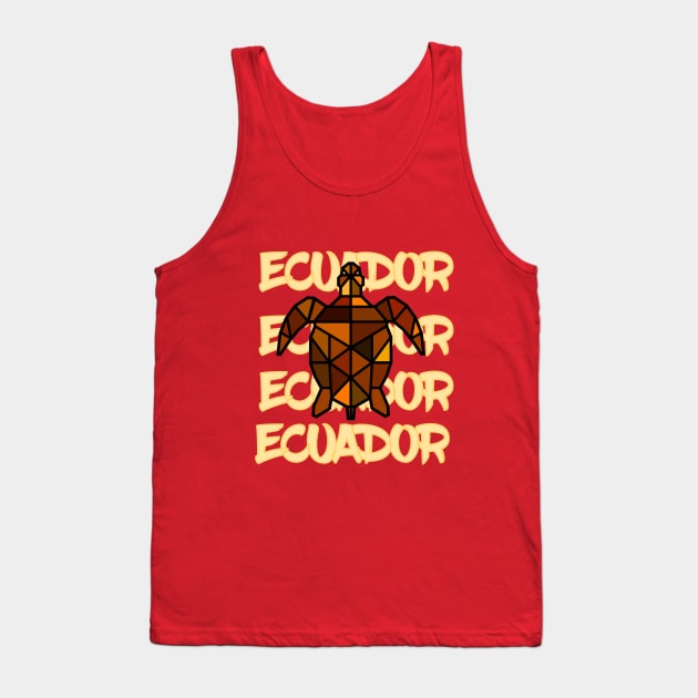 Tortuga Marina Ecuador Tank Top by leeloolook